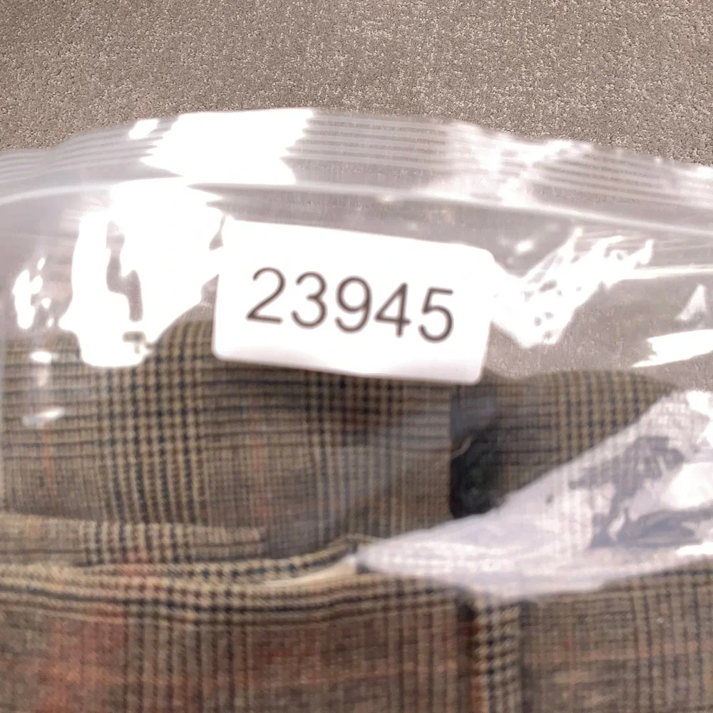 Brooks Brothers Mens‎ 38W 28L Brown Glen Plaid Career Trousers Worsted Wool